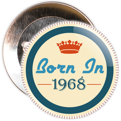 Born in 1968 Birthday Badge