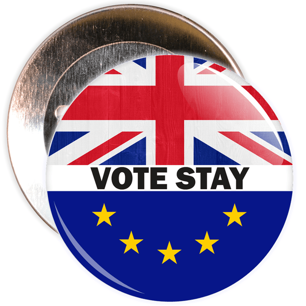 Vote Stay Brexit European Badge