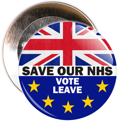 Save Our NHS Brexit European Badge
