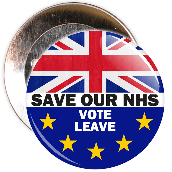 Save Our NHS Brexit European Badge