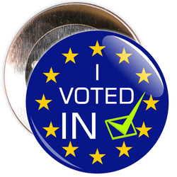 I Voted In European Badge