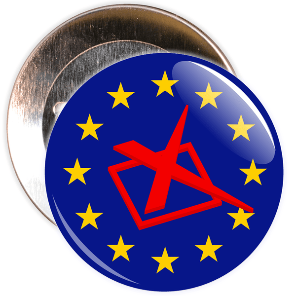 Red Cross Brexit European Badge