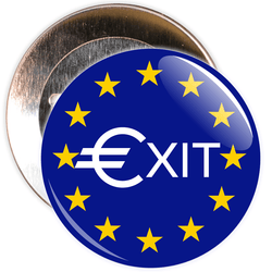 Exit Brexit European Badge