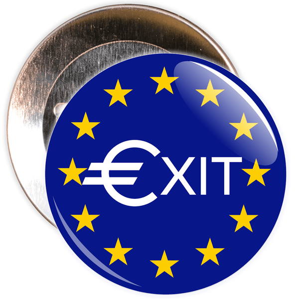 Exit Brexit European Badge