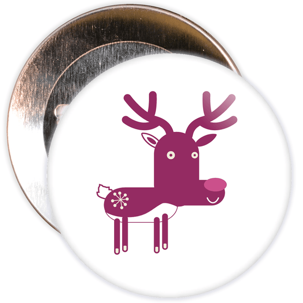 Christmas Reindeer Badge