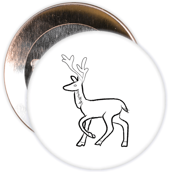 Christmas Reindeer Badge