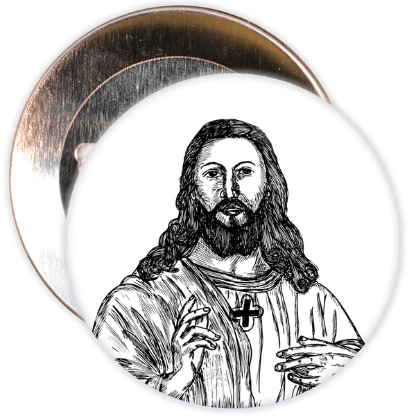 Christmas Jesus Badge