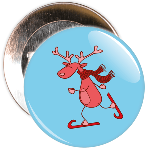 Christmas Reindeer Badge
