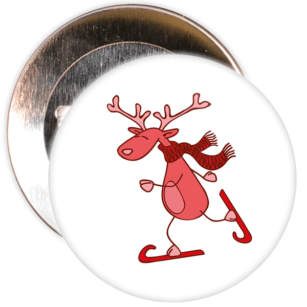 Christmas Reindeer Badge