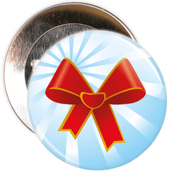 Christmas Ribbon Badge