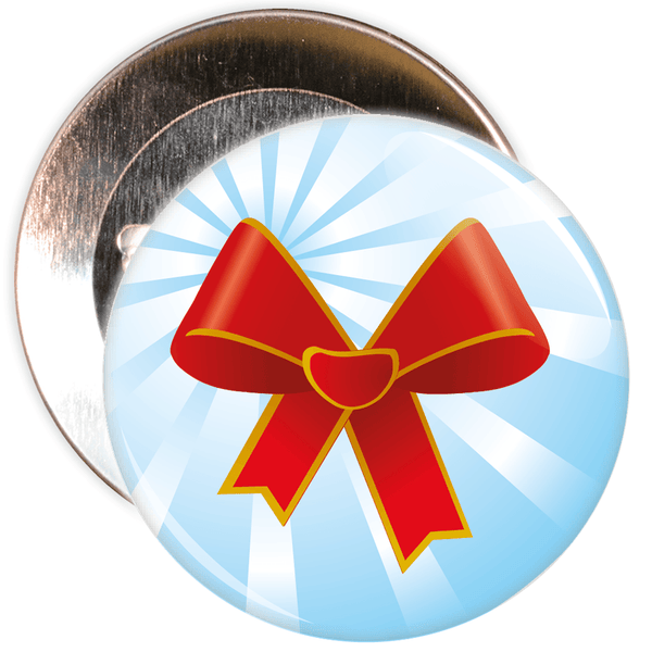 Christmas Ribbon Badge
