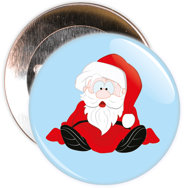 Blue Father Christmas / Santa Badge