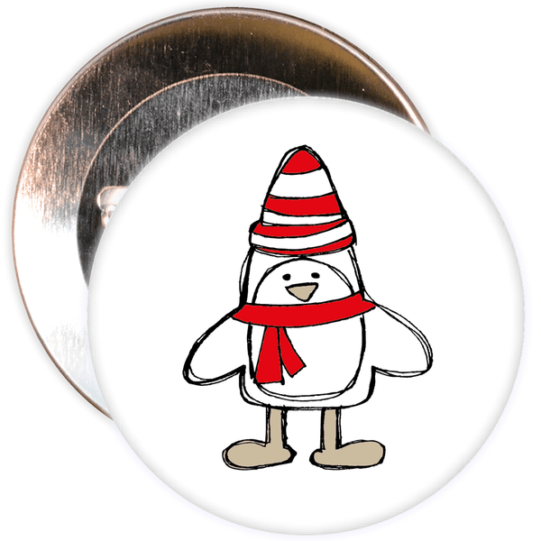 Christmas Snowman Badge