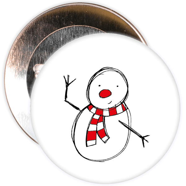 Christmas Snowman Badge