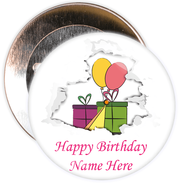 Customisable Birthday Badge