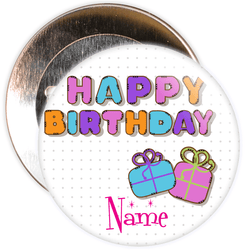 Customisable Birthday Badge