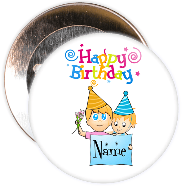 Customisable Birthday Badge