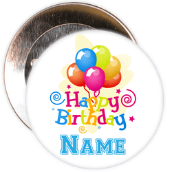 Customisable Birthday Badge