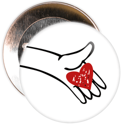 Heart Valentine's Day Badge