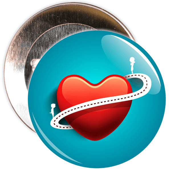 Heart Valentine's Day Badge