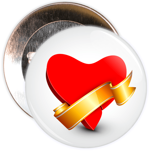 Heart Valentine's Day Badge