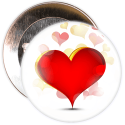 Heart Valentine's Day Badge