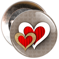 Heart Valentine's Day Badge