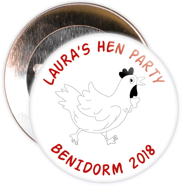 Customisable Hen Party Badge
