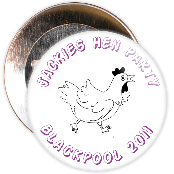 Customisable Hen Night Badge