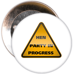 White Hen Party in Progress Badge