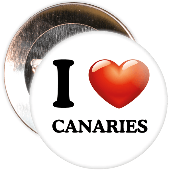 I Love Canaries Badge