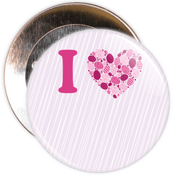 Custom I Love Badge