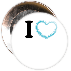 Custom I Love Badge