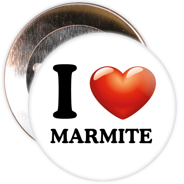 I Love Marmite Badge