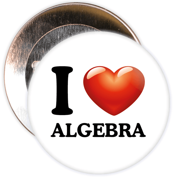 I Love Algebra Badge