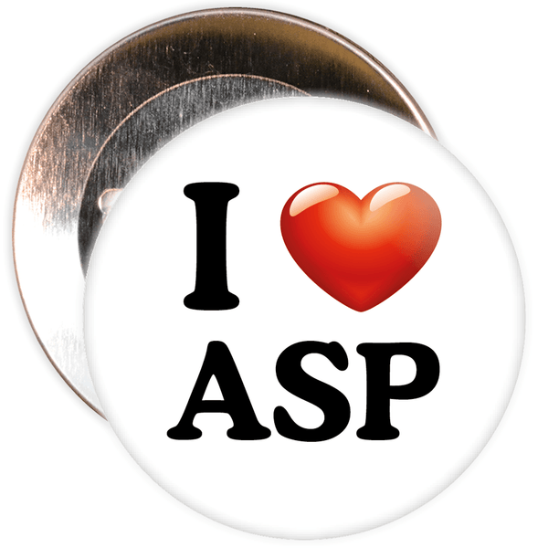 I Love ASP Badge