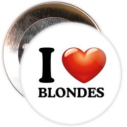 I Love Blondes Badge