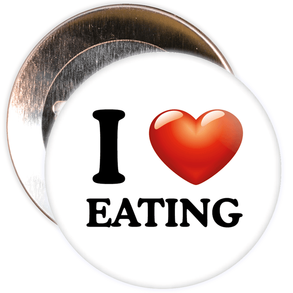 I Love Eating Badge