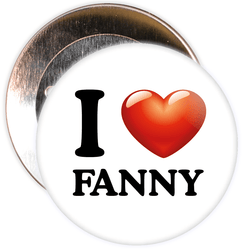 I Love Fanny Badge