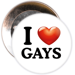 I Love Gays Badge