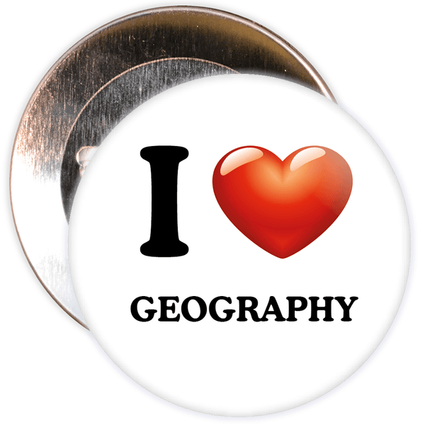 I Love Geography Badge