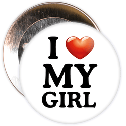 I Love My Girl Badge
