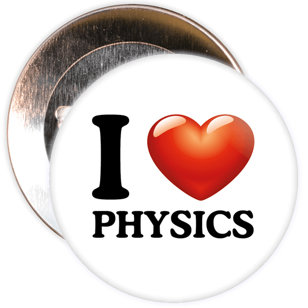 I Love Physics Badge