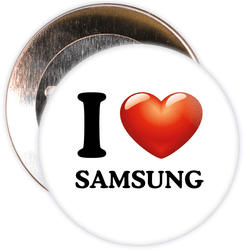 I Love Samsung Badge