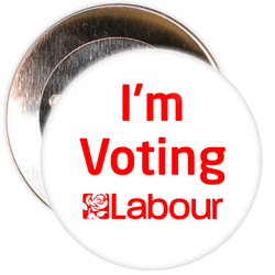 I'm Voting Labour Badge