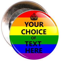 Customisable Keep Calm Badge (LGBT)