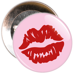 Lips Valentine's Day Badge