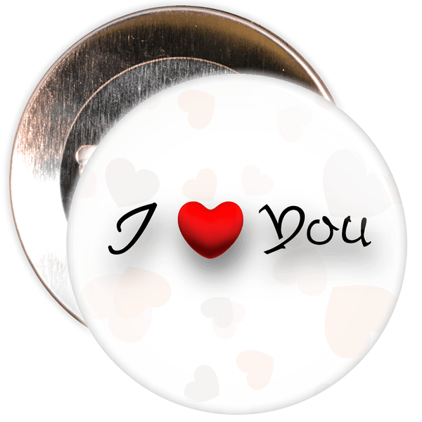 I Love You Valentine's Day Badge