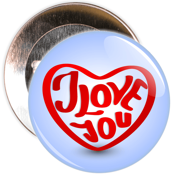 Love You Valentine's Day Badge