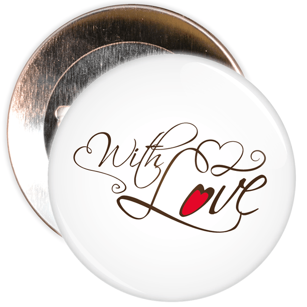 With Love Valentine's Day Badge